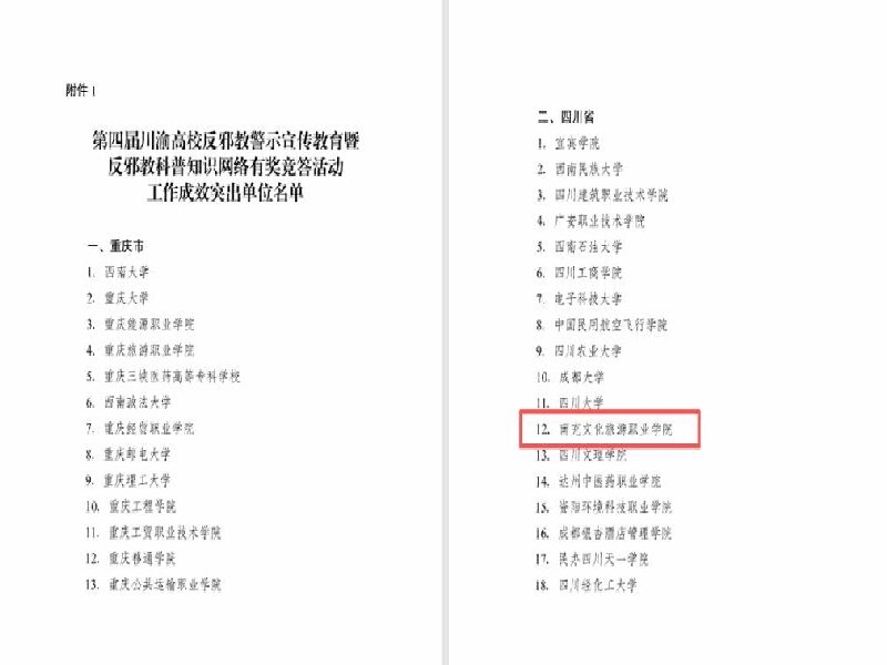 无“邪”青春  筑梦前行 | 我校在川渝高校反邪教活动中再创佳绩